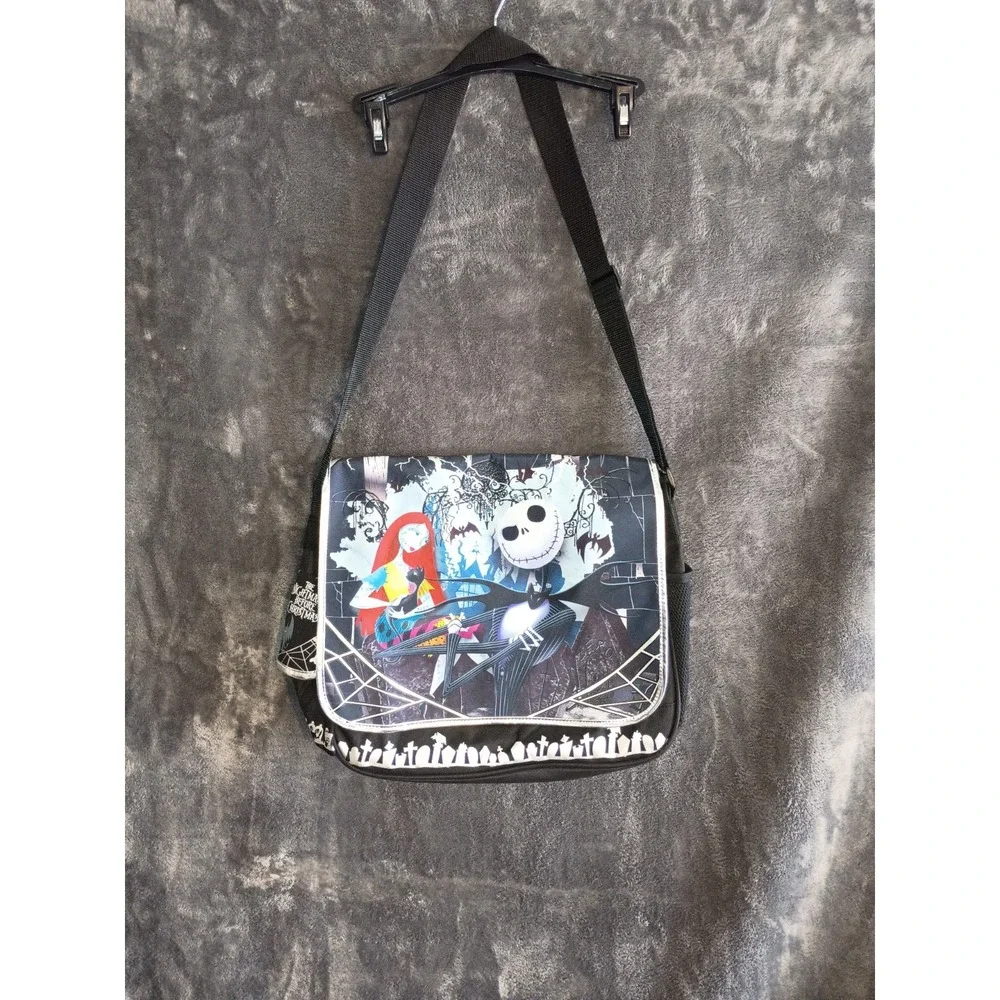 Disney Nightmare Before Christmas Messenger Bag Laptop,‎ Crossbody, Jack & Sally